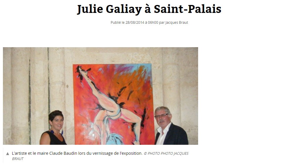 Julie Galiay à Saint Palais